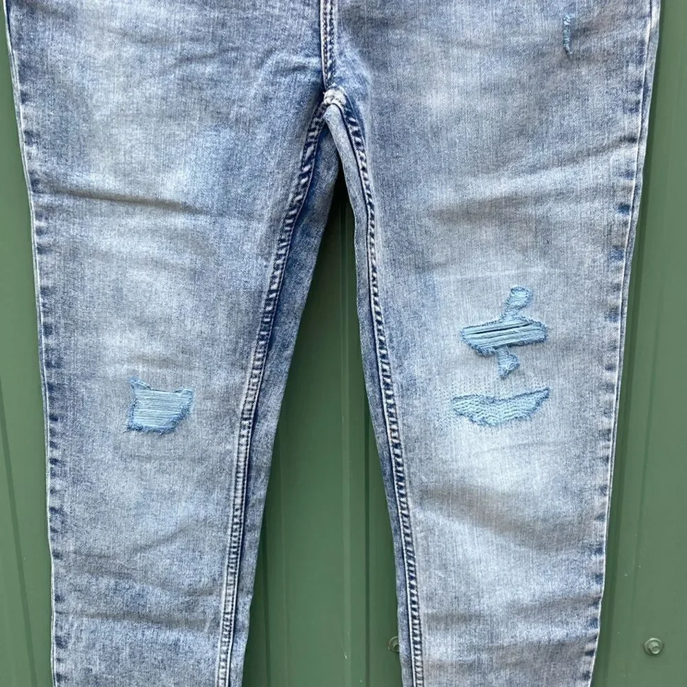 Boys Rip & Repair Slim Fit Denim Jeans Pants Size 14 Husky